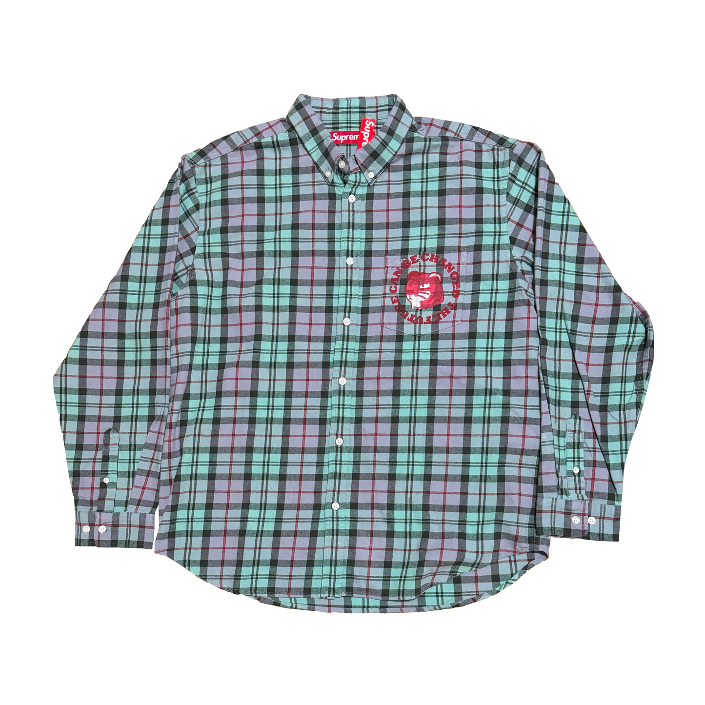SUPREME PLAID FLANNEL SHIRT #01 (1 OF 1)